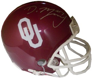 Picture of Athlon CTBL-010624 DeMarco Murray Signed Oklahoma Sooners Replica Mini Helmet - Murray Hologram
