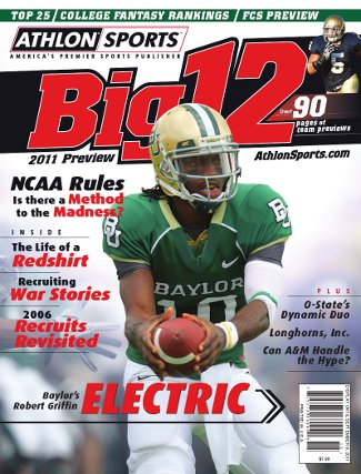 Picture of Athlon CTBL-011288 Robert Griffin III Unsigned Baylor Bears 2011 College Football Big 12 Preview Magazine