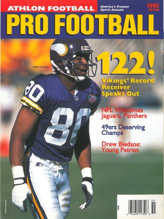 Picture of Athlon CTBL-012481 Cris Carter Unsigned Minnesota Vikings Sports 1995 NFL Pro Football Preview Magazine