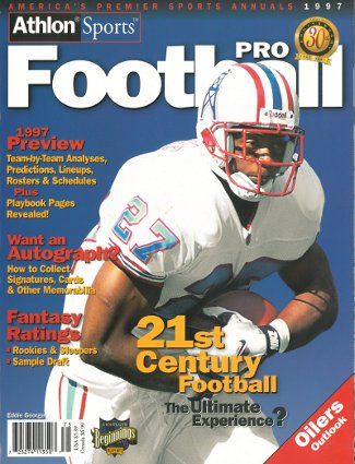 Picture of Athlon CTBL-012489 Eddie George Unsigned Houston Oilers Sports 1997 NFL Pro Football Preview Magazine
