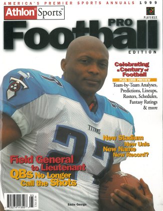 Picture of Athlon CTBL-012498 Eddie George Unsigned Tennessee Titans Sports 1999 NFL Pro Football Preview Magazine