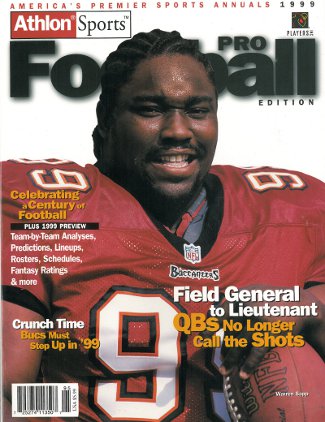 Picture of Athlon CTBL-012504 Warren Sapp Unsigned Tampa Bay Buccaneers Sports 1999 NFL Pro Football Preview Magazine
