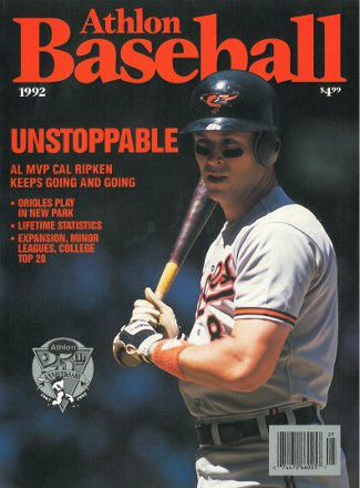 Picture of Athlon CTBL-012559 Cal Ripken, Jr Unsigned Baltimore Orioles Sports 1992 MLB Baseball Preview Magazine
