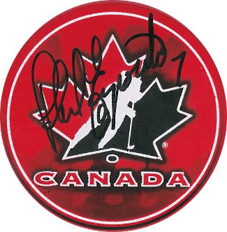 Picture of Athlon CTBL-014717 Phil Esposito Signed Team Canada Hockey Puck