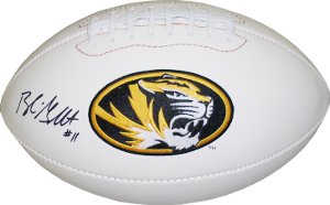 Picture of Athlon CTBL-009729 Blaine Gabbert Signed Missouri Tigers Logo Football