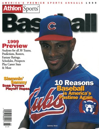 Picture of Athlon CTBL-013034 Sammy Sosa Unsigned Chicago Cubs Sports 1999 MLB Baseball Preview Magazine