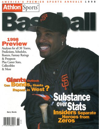 Picture of Athlon CTBL-013035 Barry Bonds Unsigned San Francisco Giants Sports 1998 MLB Baseball Preview Magazine