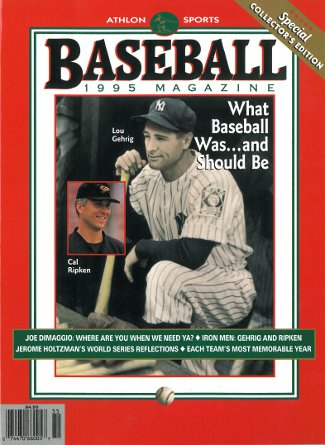 Picture of Athlon CTBL-013038 Cal Ripken&#44; Jr - Orioles & Lou Gehrig - Yankees Unsigned Sports 1995 MLB Baseball Special Collectors Edition Magazine