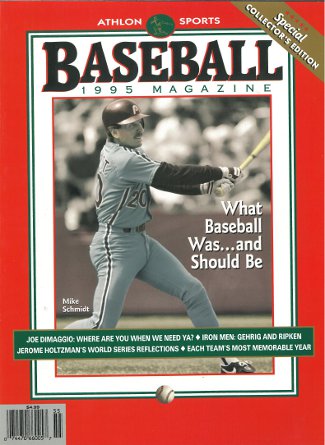 Picture of Athlon CTBL-013039 Mike Schmidt Unsigned Philadelphia Phillies Sports 1995 MLB Baseball Special Collectors Edition Magazine