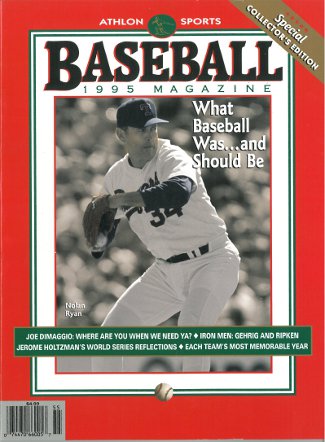 Picture of Athlon CTBL-013041 Nolan Ryan Unsigned Texas Rangers Sports 1995 MLB Baseball Special Collectors Edition Magazine