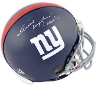 Picture of RDB Holdings & Consulting CTBL-B13377 Frank Gifford Signed New York Giants Full Size TB Riddell Replica Helmet