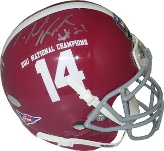 Picture of Athlon CTBL-011019 Dre Kirkpatrick Signed Alabama Crimson Tide Authentic Schutt Mini Helmet 2011 National Champs No.14 Logo - Kirkpatrick Hologram