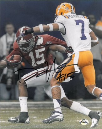 CTBL-011064 Darius Hanks Signed Alabama Crimson Tide 8 X 10 Photo - Bcs National Championship Game