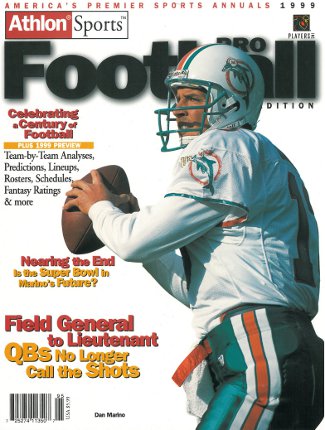 Picture of Athlon CTBL-012259 Dan Marino Unsigned Miami Dolphins Sports 1999 NFL Pro Football Preview Magazine