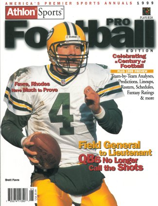 Picture of Athlon CTBL-012265 Brett Favre Unsigned Bay Packers Sports 1999 NFL Pro Football Preview Magazine - Green