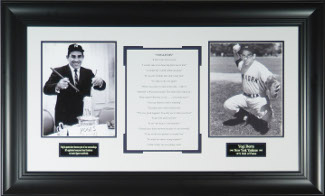 Picture of Athlon CTBL-012293 Yogi Berra Unsigned New York Yankees 2 Photo Yogi-Isms Custom Framed - 34 x 21