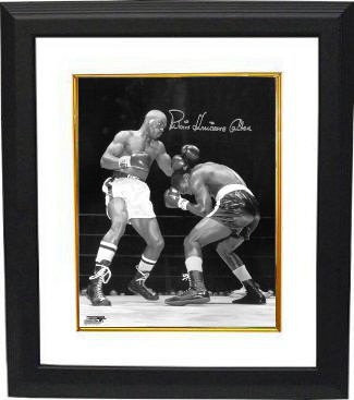 CTBLbBW15814 16 x 20 in. Rubin Hurricane Carter Signed Vintage Black & White Custom Framed Photo