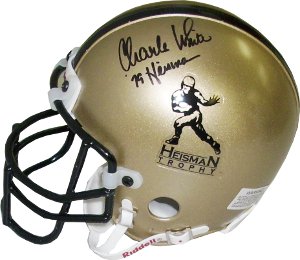 Picture of Athlon CTBL-002620c Charles White Signed Gold Heisman Authentic Mini Helmet 79 Heisman - Usc Trojans