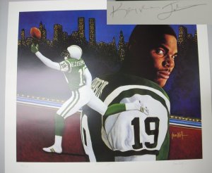 Picture of Athlon CTBL-002698a Keyshawn Johnson Signed New York Jets Lithograph