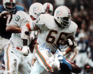 Picture of Athlon CTBL-002766a Larry Little Signed Miami Dolphins 16 x 20 Photo HOF