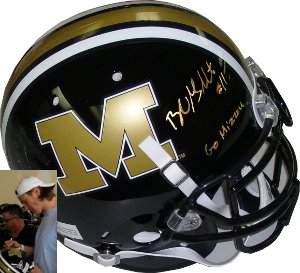 Picture of Athlon CTBL-009623 Blaine Gabbert Signed Missouri Tigers Full Size Authentic Schutt Helmet - Go Mizzou