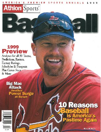 Picture of Athlon CTBL-013319 Mark Mcgwire Unsigned St. Louis Cardinals Sports 1999 MLB Baseball Preview Magazine