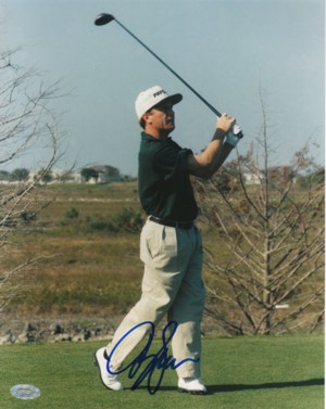 Picture of Athlon CTBL-002314a Jeff Sluman Signed Photo - Mounted Hologram - 8 x 10
