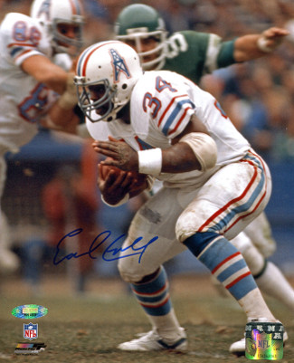 Picture of Athlon CTBL-015274 Earl Campbell Signed Houston Oilers 8 x 10 Photo - White Jersey - Tri-Star Hologram