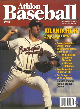 Picture of Athlon CTBL-013247 John Smoltz Unsigned Atlanta Braves Sports 1993 MLB Baseball Preview Magazine