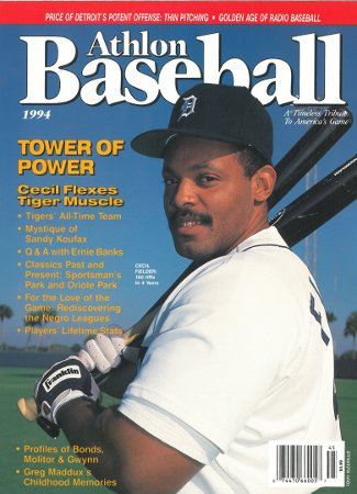 Picture of Athlon CTBL-013257 Cecil Fielder Unsigned Detroit Tigers Sports 1994 MLB Baseball Preview Magazine