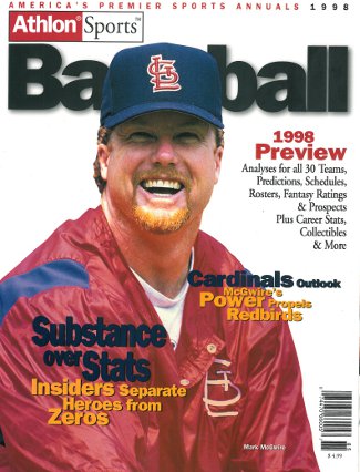 Picture of Athlon CTBL-013262 Mark Mcgwire Unsigned St. Louis Cardinals Sports 1998 MLB Baseball Preview Magazine
