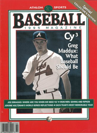 Picture of Athlon CTBL-013267 Greg Maddux Unsigned Atlanta Braves Sports 1995 MLB Baseball Special Collectors Edition Magazine
