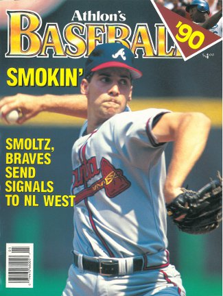 Picture of Athlon CTBL-013274 John Smoltz Unsigned Atlanta Braves Sports 1990 MLB Baseball Preview Magazine