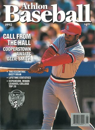Picture of Athlon CTBL-013280 Ozzie Smith Unsigned St. Louis Cardinals Sports 1992 MLB Baseball Preview Magazine