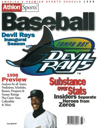 Picture of Athlon CTBL-013287 Fred Mcgriff Unsigned Tampa Bay Devil Rays Sports 1998 MLB Baseball Preview Magazine