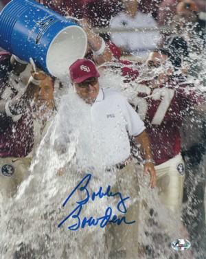 CTBL-014336 Bobby Bowden Signed Florida State Seminoles 8 x 10 Photo - Powerade Dunk