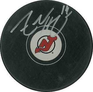 Picture of Athlon CTBL-014402 Adam Henrique Signed New Jersey Devils Hockey Puck