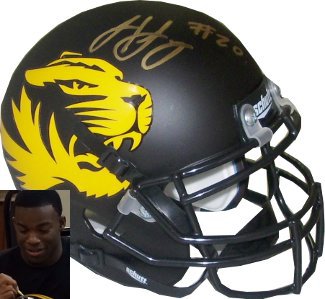 Picture of Athlon CTBL-014413 Henry Josey Signed Missouri Tigers Authentic Schutt Alternate Mini Helmet