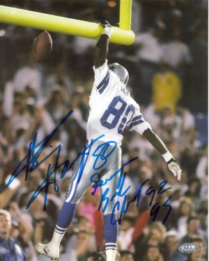 Picture of Athlon CTBL-001676a Alvin Harper Signed Dallas Cowboys 8 x 10 Photo - SB Champs 92, 93