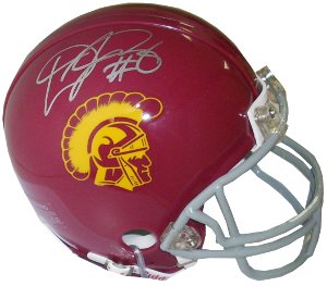 Picture of Athlon CTBL-000536c Dwayne Jarrett Signed USC Trojans Replica Mini Helmet