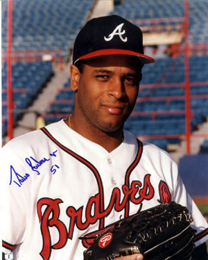 Picture of Athlon CTBL-000541a Pedro Borbon&#44; Jr.Signed Atlanta Braves Photo - 8 x 10