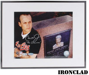 Picture of Athlon CTBL-009435 Cal Ripken&#44; Jr.Signed Baltimore Orioles Photo Ironman Custom Framed - MLB Hologram - 8 x 10