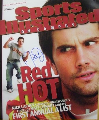 CTBL-011912 Matt Leinart Signed USC Trojans SI Cover 16 x 20 Photo with From October 13, 2005 - Leinart Hologram