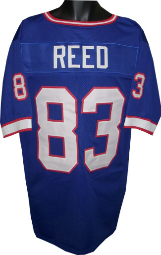 Picture of Athlon CTBL-016186N Andre Reed Unsigned Blue TB Custom Stitched Pro Style Football Jersey, Extra Large
