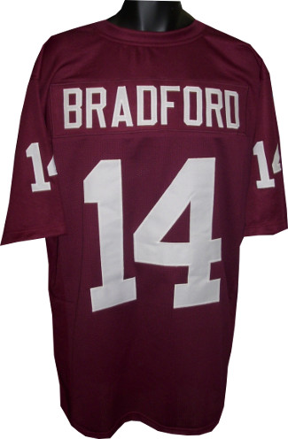 Picture of Athlon CTBL-016215N Sam Bradford Unsigned Maroon TB Custom Stitched Football Jersey&#44; Extra Large
