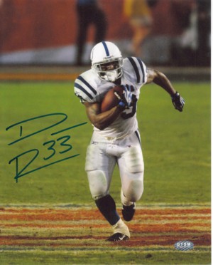 Picture of Athlon CTBL-005719C Dominic Rhodes Signed Indianapolis Colts Photo Super Bowl 41 - 8 x 10
