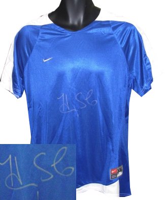 Picture of Athlon CTBL-a12754 Hope Solo Signed Nike Dri-Fit Blue Jersey - JSA Holo - Olympics Team USA - XXL