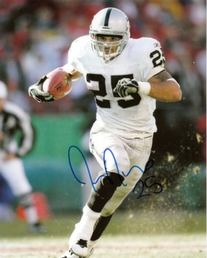 Picture of Athlon CTBL-005973a Justin Fargas Signed Oakland Raiders Photo - 8 x 10
