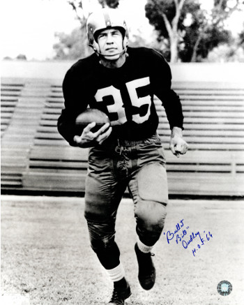Picture of Athlon CTBL-017956 Bill Dudley Signed Pittsburgh Steelers Vintage Sepia Photo Dual Bullet & HOF 66 - Blue Signature - 16 x 20