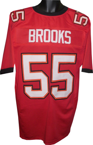 Picture of Athlon CTBL-016010N Derrick Brooks Unsigned Custom Stitched Pro Style Football Jersey - Red - Extra Large
